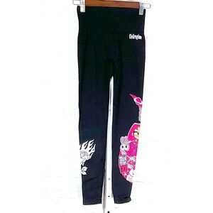 Civil Regime Teen Titans Go Black Graphxic‎ Leggings Women's Large